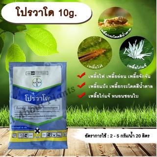 โปรวาโด 10g. อิมิดาโคลพริด สารกำจัดแมลง เพลี้ยไฟ เพลี้ยแป้ง เพลี้ยกระโดด แมลงหวี่ขาว หนอนชอนใบ ดูดซึม allaboutplants