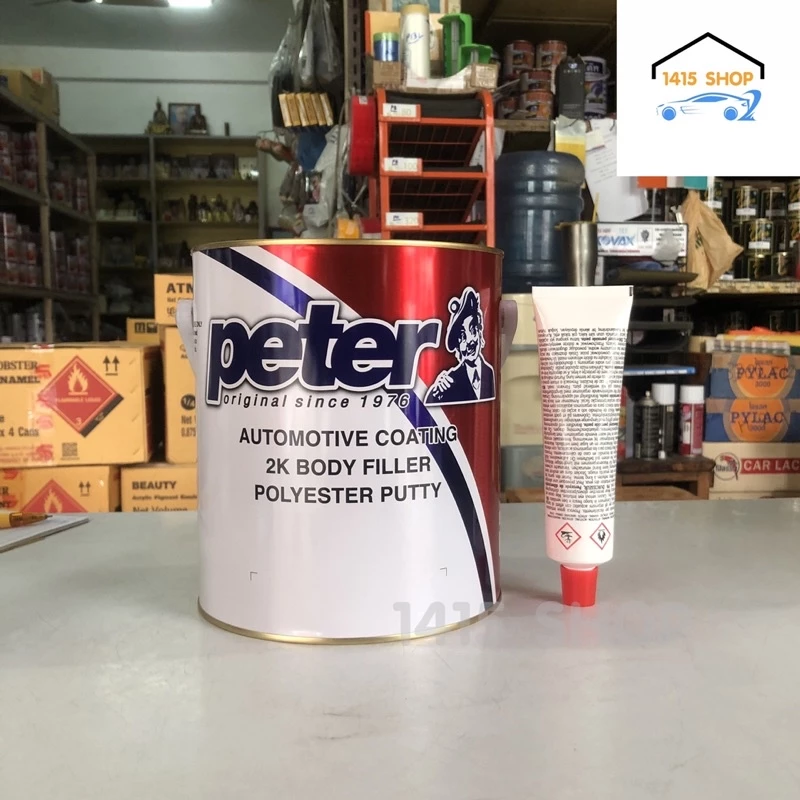 สีโป๊รถยนต์แห้งเร็ว ปีเตอร์ peter (สีโป๊เหลือง พร้อมน้ำยา น้ำหนัก 4 กก.) - (สีโป๊แดง พร้อมน้ำยา น้ำหนัก 4.5 กก.) thumbnail 4