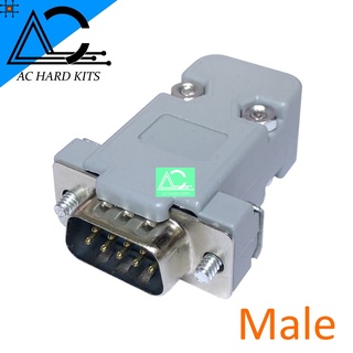 DB9 Male หัวประกอบตัวผู้ RS232 Connector