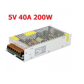 สวิทชิ่งเพาเวอร์ซัพพลาย Switching Power Supply CCTV power supply 5V 40A 200W AC to DC 110V/220V