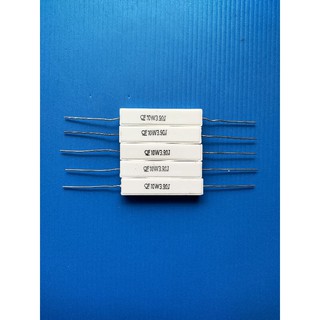 R กระเบื้อง ตัวต้านทาน 10 W  3.9 Ohm (แพ็ค 5 ตัว)