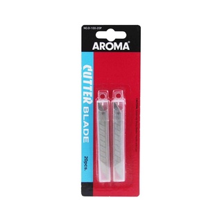 ใบมีดเฉียงชนิดแผง AROMA D100-20P ( จำนวน 2 หลอด / 1 แผง)