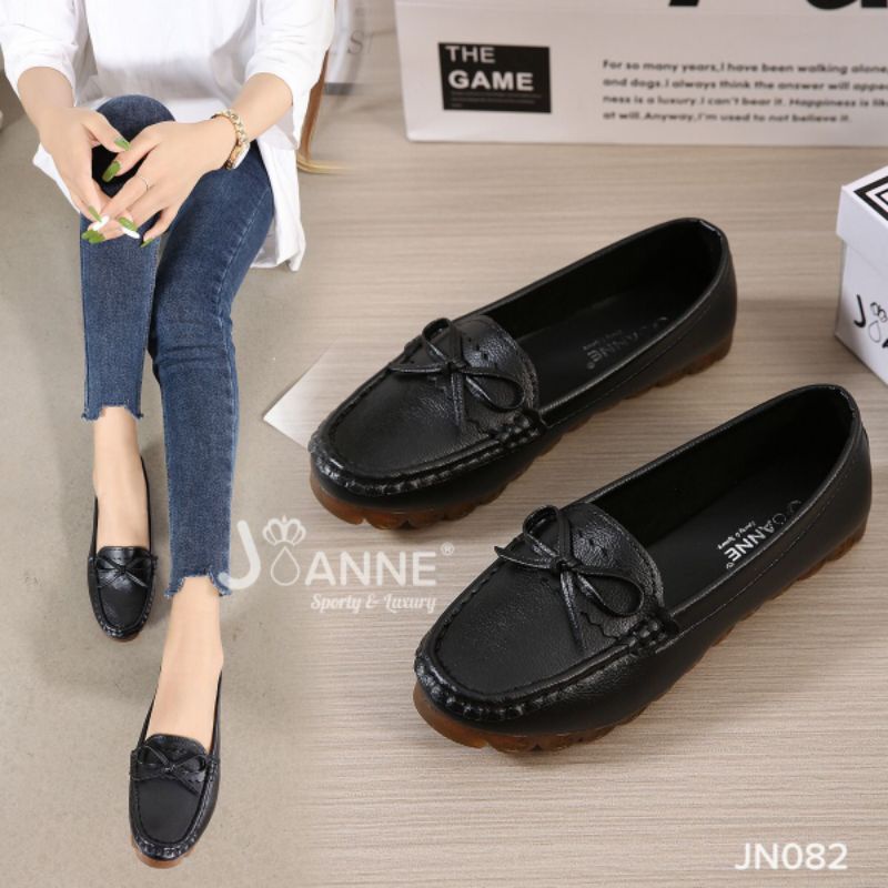 ใหม่ [JEANNE] LOAFERS SHOES WORK SHOES JN082 (3PCS 1KG)