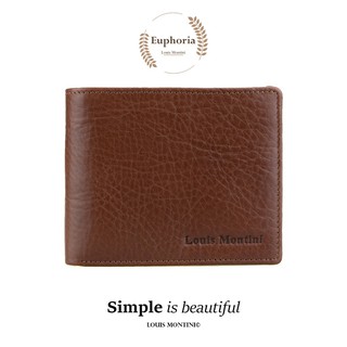 Louis Montini Genuine Cow Leather กระเป๋าสตางค์หนังวัวแท้ กระเป๋าสตางค์ผู้ชาย หนังแท้ รุ่น TTM107