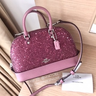 🌟พร้อมส่ง🌟COACH MICRO MINI SIERRA SATCHEL WITH STAR GLITTER