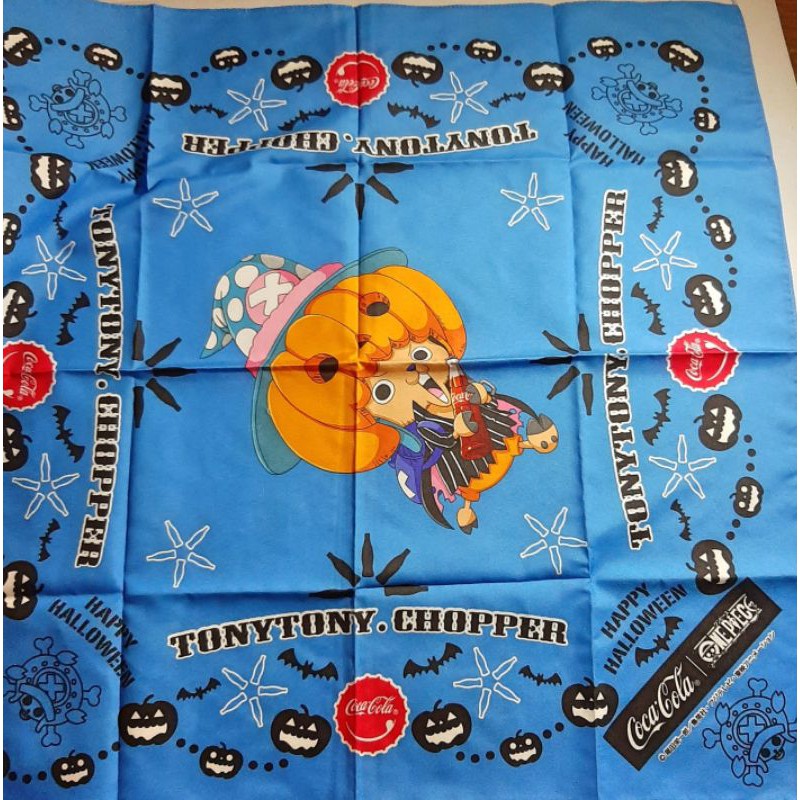 ผ้าเช็ดหน้าโค้ก Chopper ONE PEICE & Coca Cola