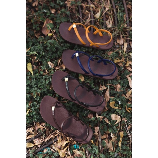 รองเท้าblackoutครีปโป้งรัดส้น***พื้น น้ำตาล***(ของแท้100%) รุ่นtoeloopslingback