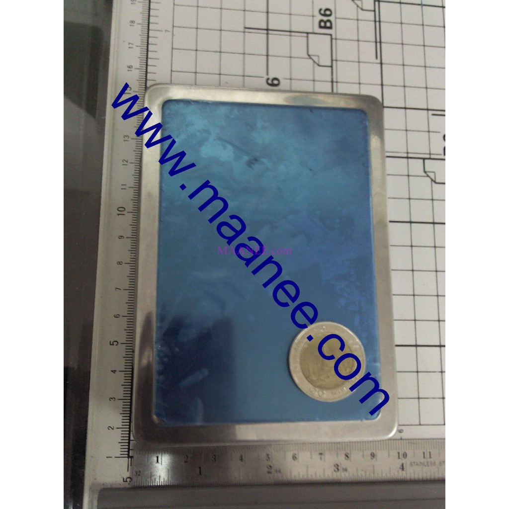 กล่อง สแตนเลส 444W แบบ หนา ขนาด 12x8.5x2.5 cm.