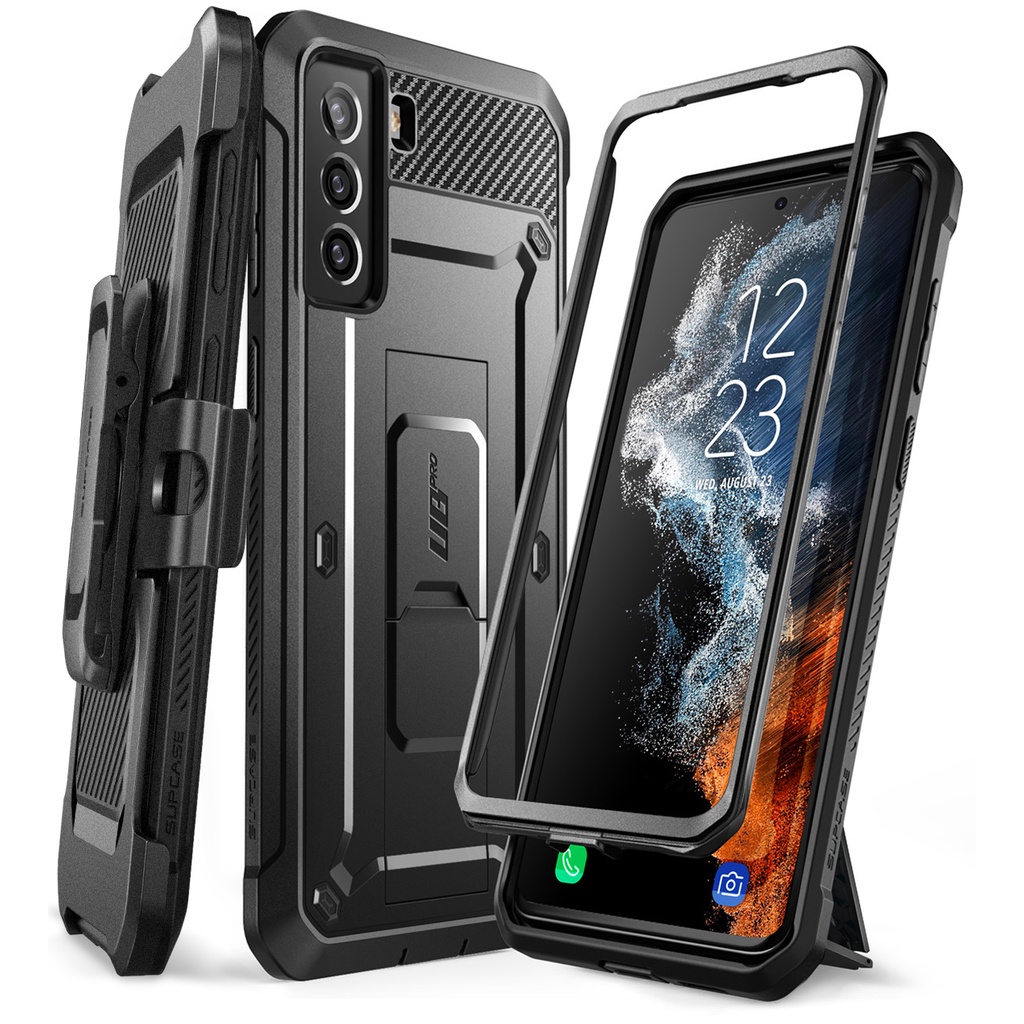 Supcase UB Pro สําหรับ Samsung Galaxy S22 กรณีพร้อมขาตั้งในตัวคลิปเข็มขัด Heavy Duty Full Body Dual Layer ขาตั้งที่ทนทานกันกระแทกป้องกันเคสโทรศัพท์สําหรับ Galaxy S22