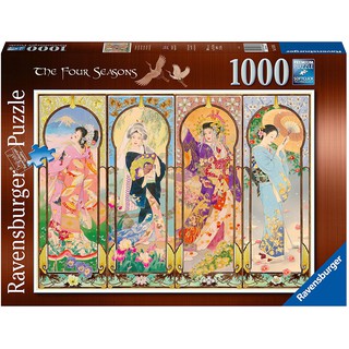 (ลดราคากล่องบุบ) จิ๊กซอว์ Ravensburger - The Four Seasons 1000 piece  (ของแท้  มีสินค้าพร้อมส่ง)