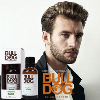 Bulldog Skincare Original Beard Oil 30ml. ผลิตภัณฑ์บำรุงปรับสภาพหนวดเคราให้อ่อนนุ่มสำหรับผู้ชาย