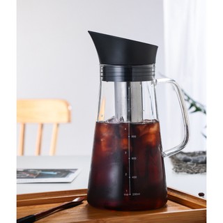 Ceramic Cold Brew Iced Coffee Tea Maker ดริปกาแฟ เหยือกกรองกาแฟ หม้อกาแฟ เหยือกน้ำ Brewing Glass Carafe With Filter