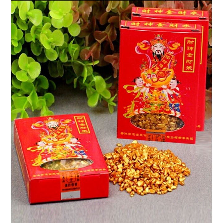 God of Wealth Golden Fortune Rice Five-Way God of Wealth Rice Lucky Rice Golden Sand Rice Tresury Go