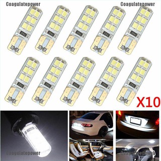 Coagulatepower หลอดไฟซีนอน T 10 W 5 W 12 - Smd 2835 Led Canbus สีขาว สําหรับติดรถยนต์