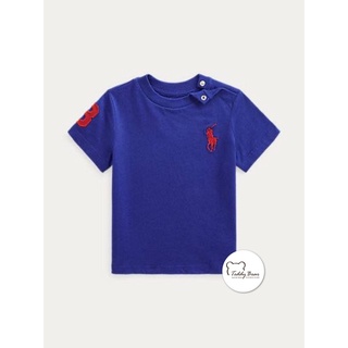 เสื้อยืดเด็ก Ralph Lauren ของแท้ Big Pony Cotton Jersey Tee (สีน้ำเงิน)