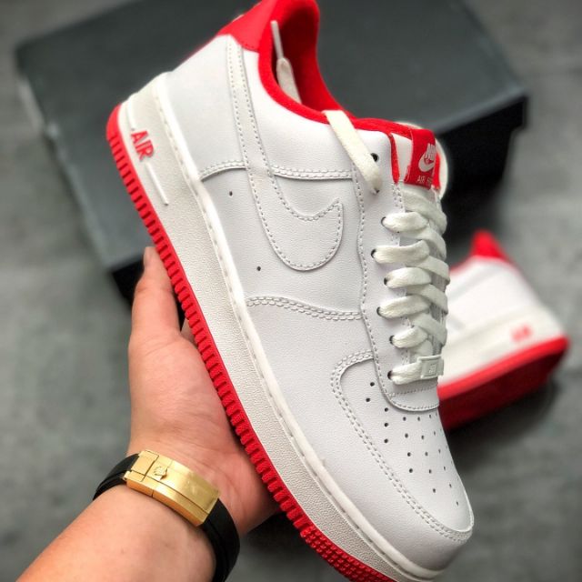 Original Nike Air Force 1 '07 - White/University Red