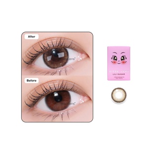 Misslens/Sissè รุ่น LILI สี Sugar Brown Sองรับสายตาปกติ ถึง -10.00 เลนส์รายเดือน