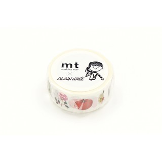 mt masking tape Alain Gree plant (MTALAN03) / เทปตกแต่งวาชิ ลาย Alain Gree plant แบรนด์ mt masking tape ประเทศญี่ปุ่น