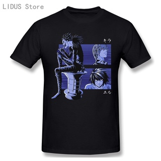 [S-5XL] เสื้อยืดลําลอง ผ้าฝ้าย 100% แขนสั้น คอกลม พิมพ์ลาย Death Note Shinigami Ryuk แฟชั่นสําหรับผู้ชาย 2022