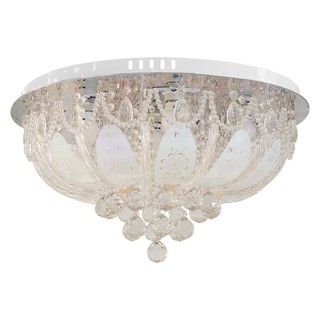 Lamp tray LED CEILING LIGHT CARINI MC-YF05-R6 MODERN GLASS BLUE/CLEAR 1-LIGHT Interior lamp Light bulb โคมไฟถาด ไฟถาด LE