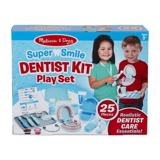 โปรโมชั่น Flash Sale : [25 ชิ้น] รุ่น 8611 ของเล่นหมอฟัน เครื่องมือหมอฟัน ทันตแพทย์ Melissa & Doug Dentist Kit Playset รีวิวดีใน Amazon USA ชุดจัดฟัน ขัดฟัน ทำฟัน หมอฟัน