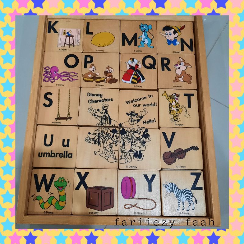 🌈บล็อคไม้ต่อ สอนABC 123🧸