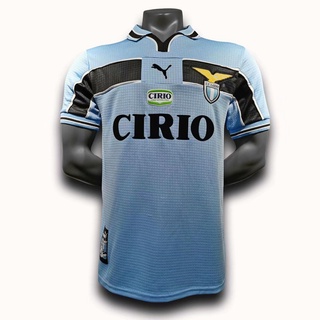 เสื้อกีฬาแขนสั้น ลายทีมชาติฟุตบอล Lazio 98/00 ชุดเยือน สไตล์เรโทร