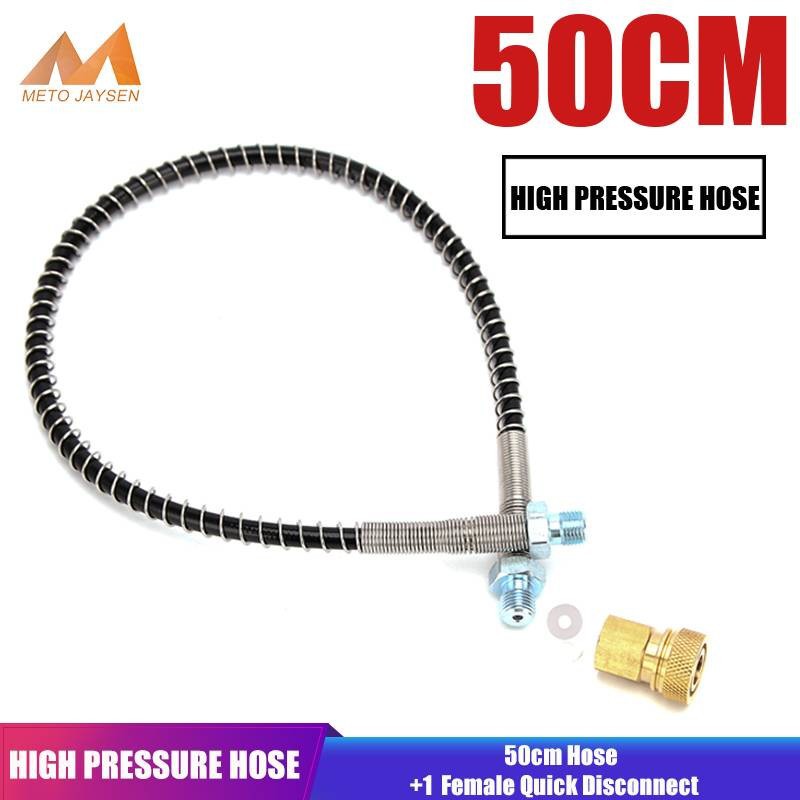 PCP ปั๊ม 20 ซม.50 ซม.100 ซม.150 ซม.แรงดันสูงท่อ M10x1 1/8NPT Quick Socket สําหรับ Air Refilling