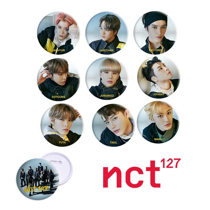 Kpop NCT 127 We Are Superman Fashion Chest Pins Yuta Taeyong Badge Cloth for Backpack Hat Brooch Button