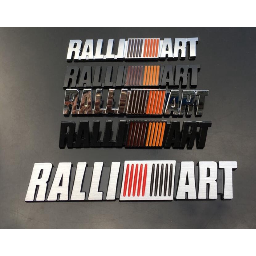 ❤❤เหมาะสําหรับ Mitsubishi Jinxuan Lingshuai Wing God Lanse สติกเกอร์รถโลหะดัดแปลง RALLIART Rally Art โลโก้รถหางโลโก้ Mitsubishi ดัดแปลงโลโก้