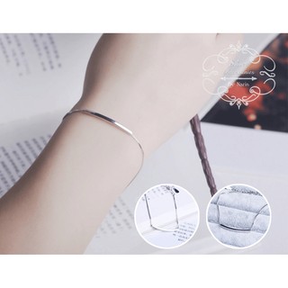 **ล้างสต็อก SALE**สร้อยข้อมือเงิน minimal ประดับแ่งเงินเลื่อนไปมาได้ สวยเท่ห์