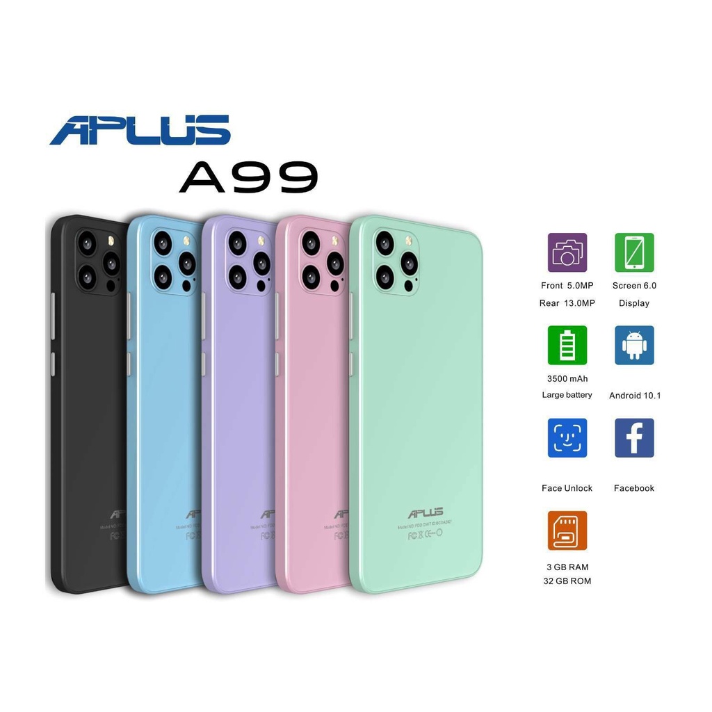 Aplus A99 (3/32GB) สมาร์ทโฟน หน้าจอ 6.0 นิ้ว แบตฯ 3500 mAh รับประกันศูนย์ 1 ปี
