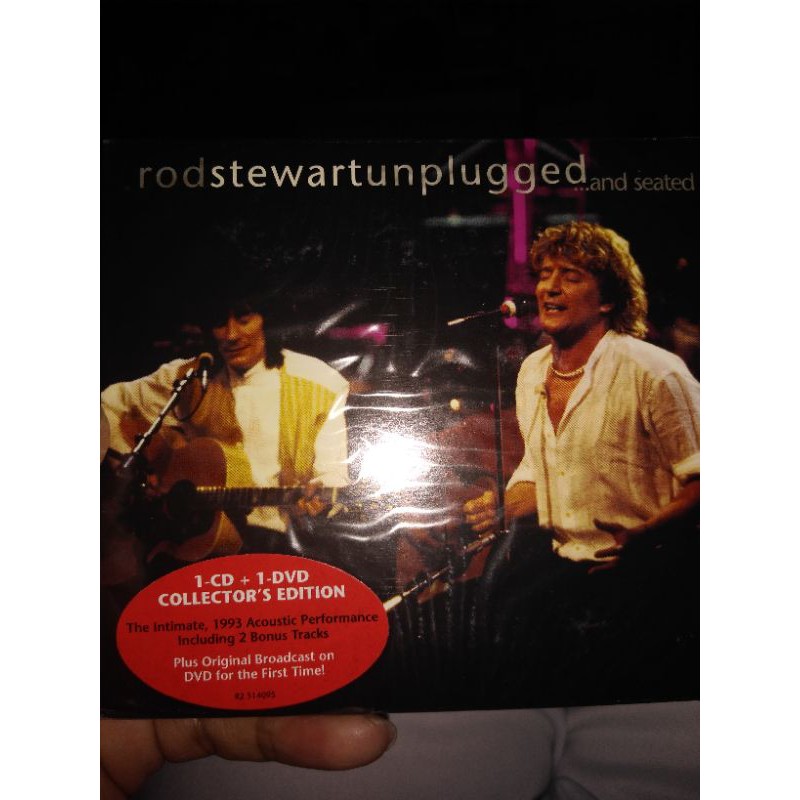 cd+dvd colector's rod Stewart unplugged