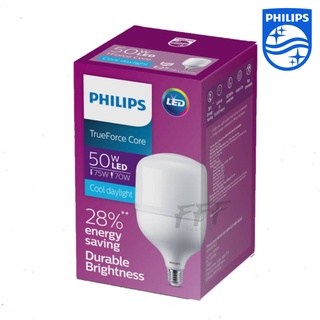 [PHILIPS] หลอดไฟ PHILIPS LED bulb Durable Brightness TrueForce Core 50W Gen3 E27  ยี่ห้อ PHILIPS