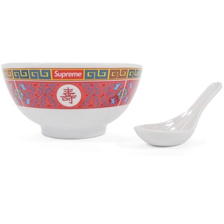 PROSPER - Supreme Longevity Soup Set  (Bowl and Spoon) White