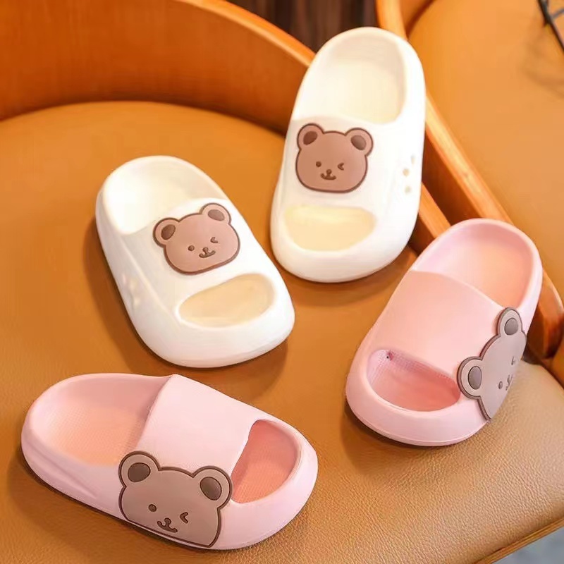 ส่งจากไทย【RX-078-2P】🧡💯พร้อมส่งTOBO-แท้! size24-31รองเท้าแตะเด็กลายหมี พื้นนุ่มนิ่มใส่สบาย ทรงเกาหลีสุดฮิต
