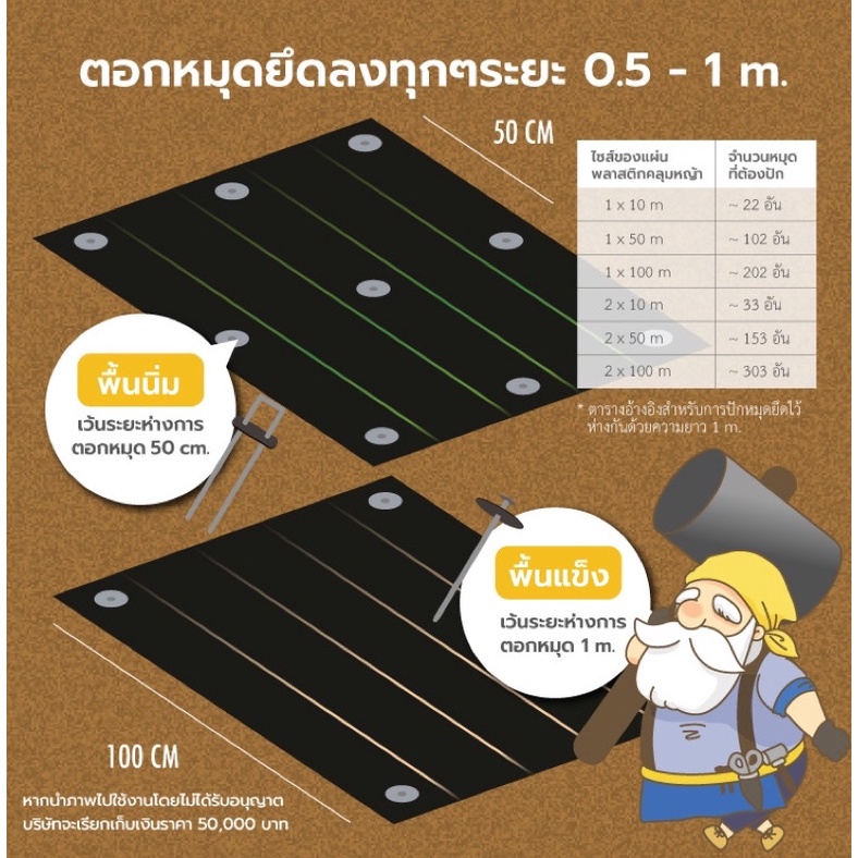 60บาท/ตรม. Matai พลาสติกคลุมดิน Size 1.5x10M รุ่น Pro จากญี่ปุ่น ทนทานนาน 10 ปี ป้องกันรังสี UV - รูปที่ 6