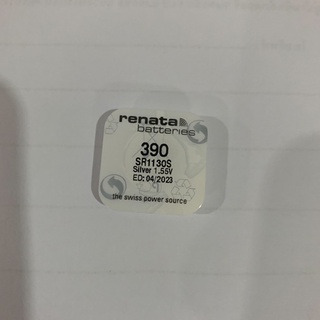 ถ่านนาฬิกา Renata 390 (SR1130SW) Watch Batteries Silver Oxide 1.55V ถ่านสวิส แบ่งขาย 1ก้อน