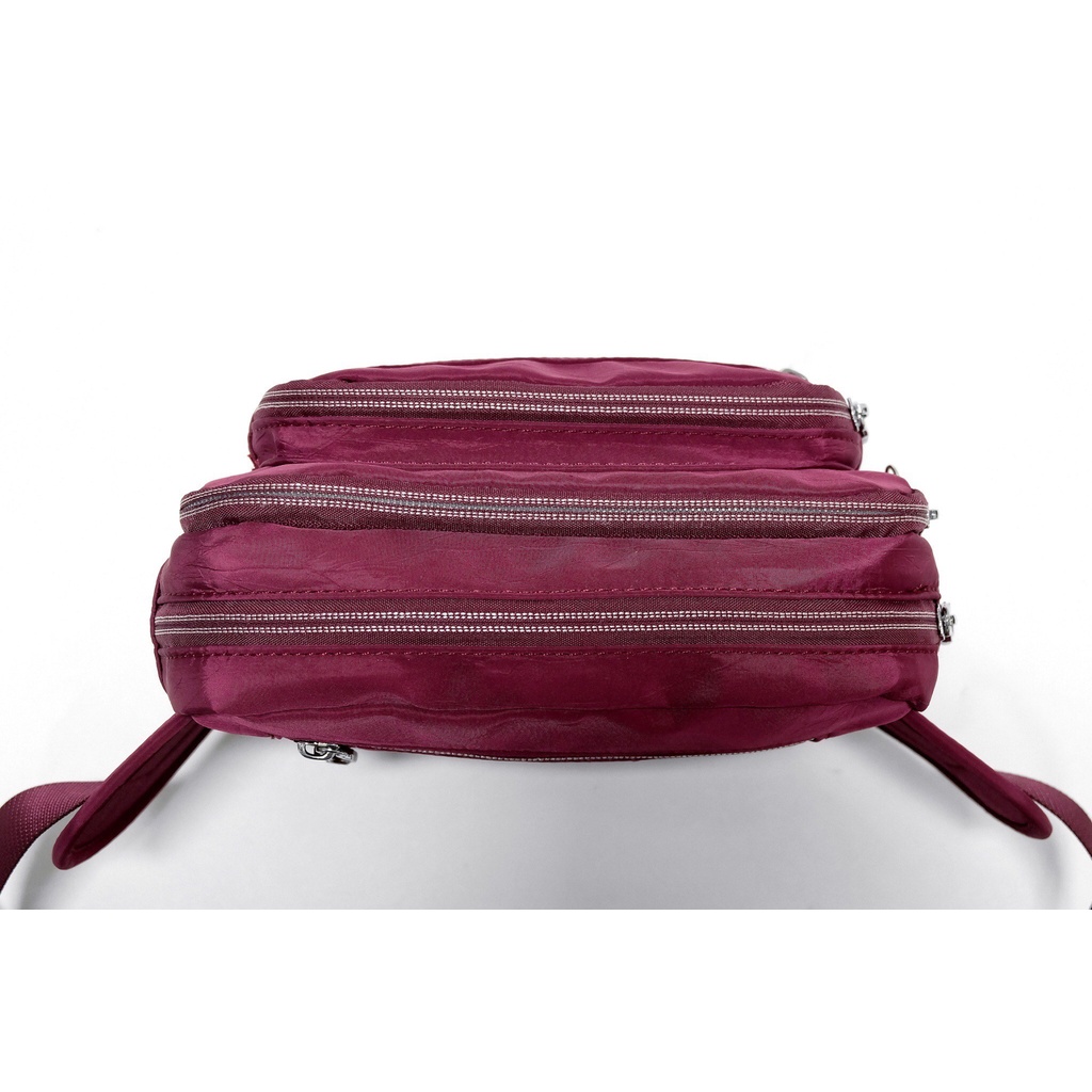 PL กระเป๋าคาดเอว ผ้าร่มแบบลายย่นรุ่นใหม่ น้ำหนักเบา รุ่นนี้เป็นงานซิปซ่อนและโลโก้+หัวซิปแบบใหม่ ขนาด8.5