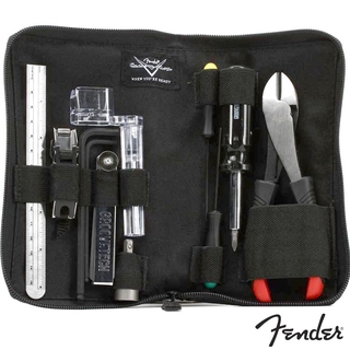 Fender® Custom Shop Tool Kit by Cruztools อุปกรณ์เซ็ตอัพกีตาร์ เครื่องมือช่างกีตาร์ 10 อย่าง พร้อมกระเป๋าซิปเก็บรักษา