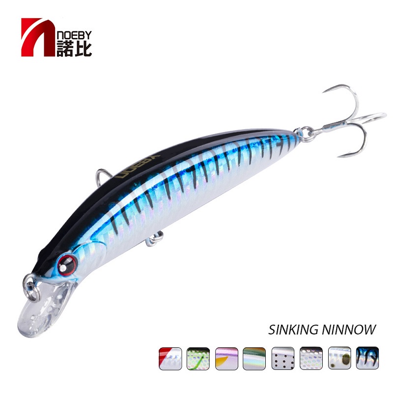 Noeby ระยะไกลหล่อ 90 มม.28g เหยื่อประดิษฐ์สําหรับตกปลา Sinking Minnow เหยื่อตกปลา NBL9450