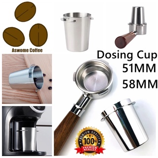 สินค้าพร้อมส่ง ✔ 51/58MM Dosing Cup ถ้วยโดส กระบอกโดส ตวงเมล็ดกาแฟ