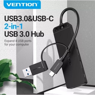 Vention Hub USB 3.0 & USB Type C 2 in 1 USB Hub Expand 4 USB Ports For Computer Hard Drive U disk Cellphone USB 3.0 Hub