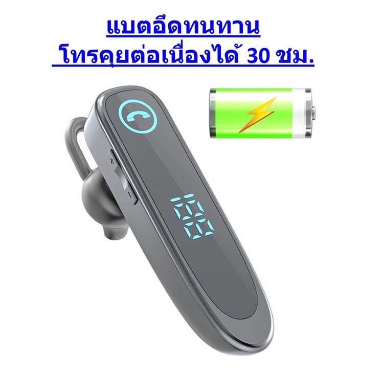 หูฟังบลูทูธ Kawa A20 แบตอึดคุยต่อเนื่อง 30 ชม กันน้ำ บลูทูธ 5.0 หูฟังไร้สาย