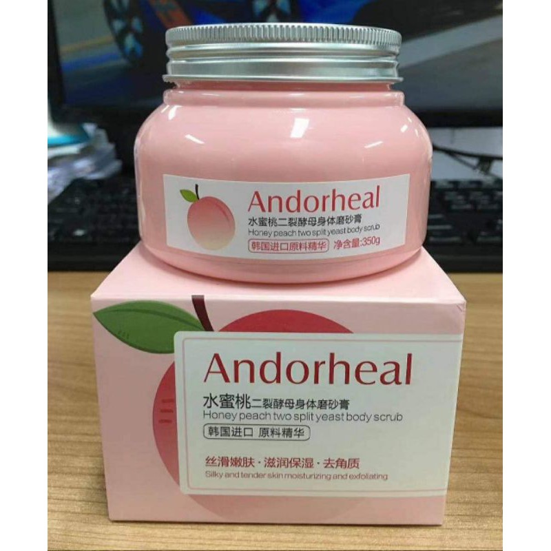 สครับลูกพีช Andorheal สครับผิวใส