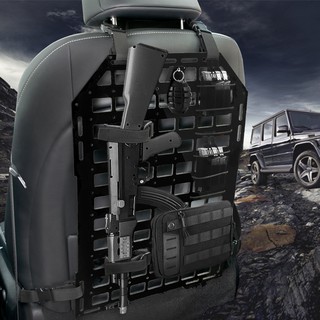 Universal Tactical Molle อุปกรณ์เสริมกระเป๋าจัดเก็บของสําหรับที่นั่งรถยนต์