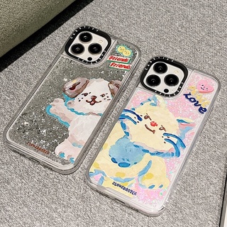 Ct เคสทรายดูด ที่รองแก้ว ลายแมว สุนัข สําหรับ Iphone 11 Iphone 14 13 12