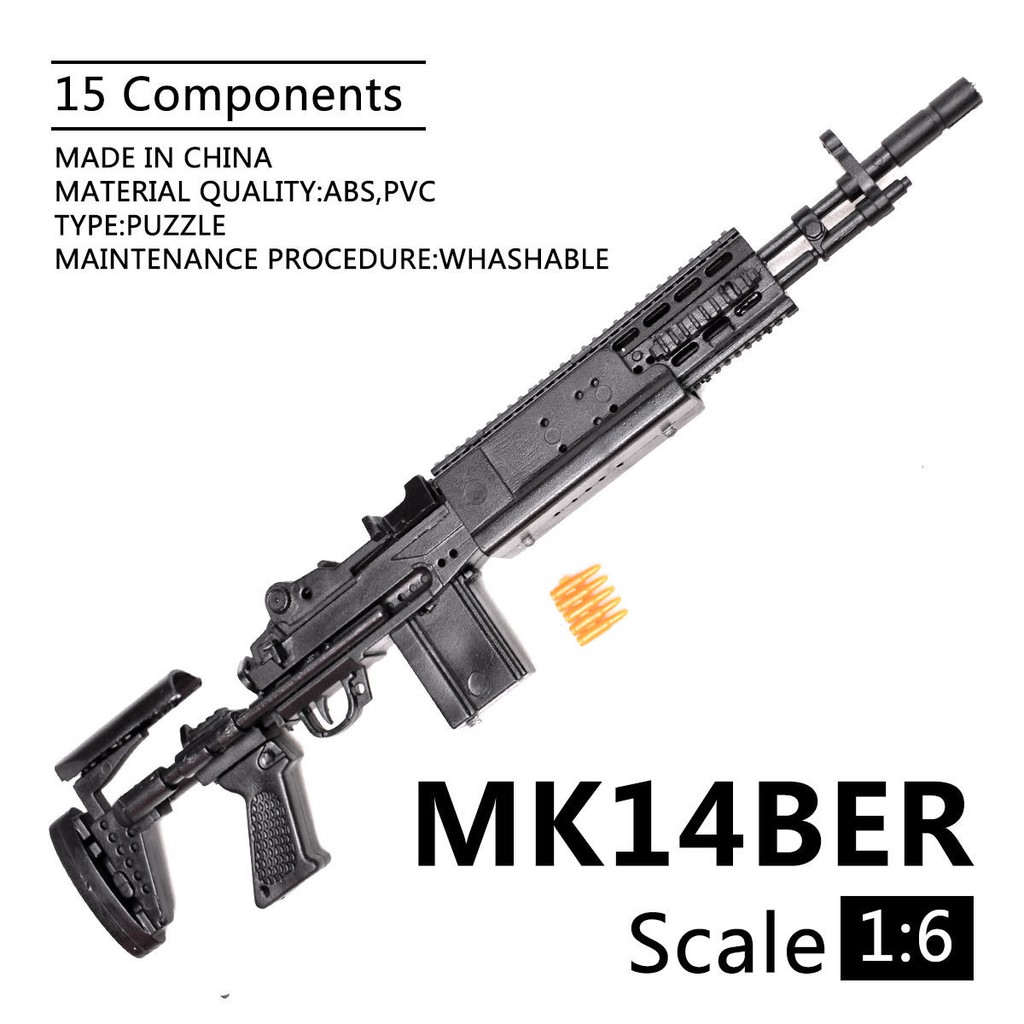 ของเล่นโมเดลปืน 1 / 6 Scale M 14 brickz