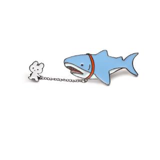 Fulllove เข็มกลัดอะคริลิค เข็มกลัดการ์ตูน เข็มกลัดเด็ก Shark Bunny Brooch C265 #2349