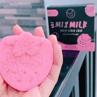 แพ็คเกจใหม่ สบู่มิกซ์มิลล์ mix milk ขนาด 55 กรัม By pondARC มิกมิลล์ mixmilk